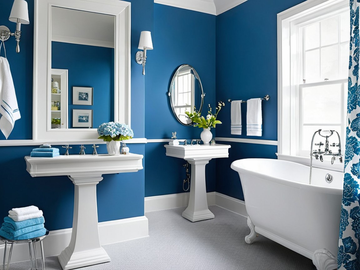 Small Blue Bathroom Decorating Ideas