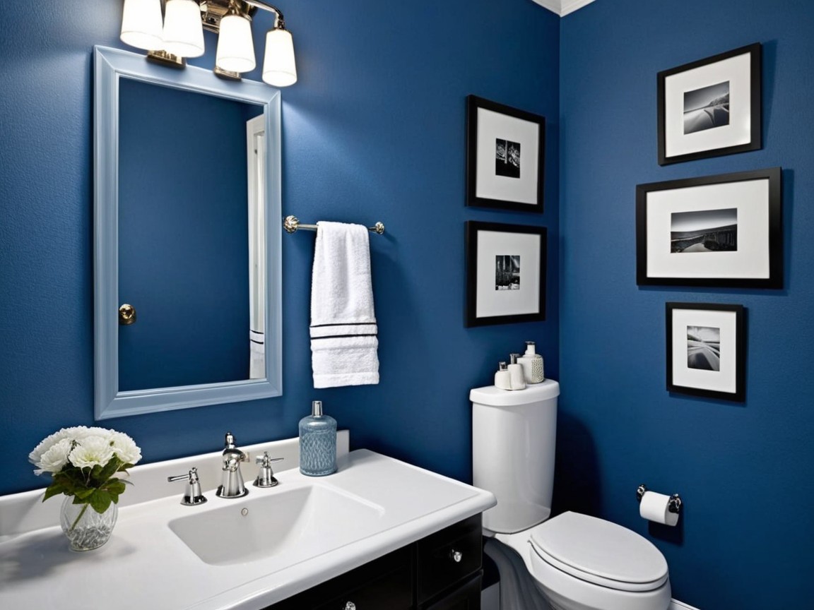 Small Blue Bathroom Decorating Ideas