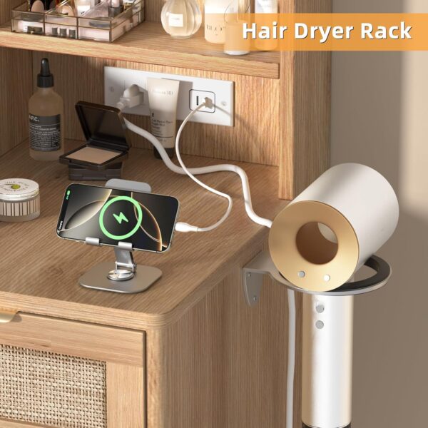 leyaoyao vanity desk with mirror and lights